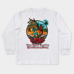 The Pirate King and his Treasure in the Caribbean Kids Long Sleeve T-Shirt